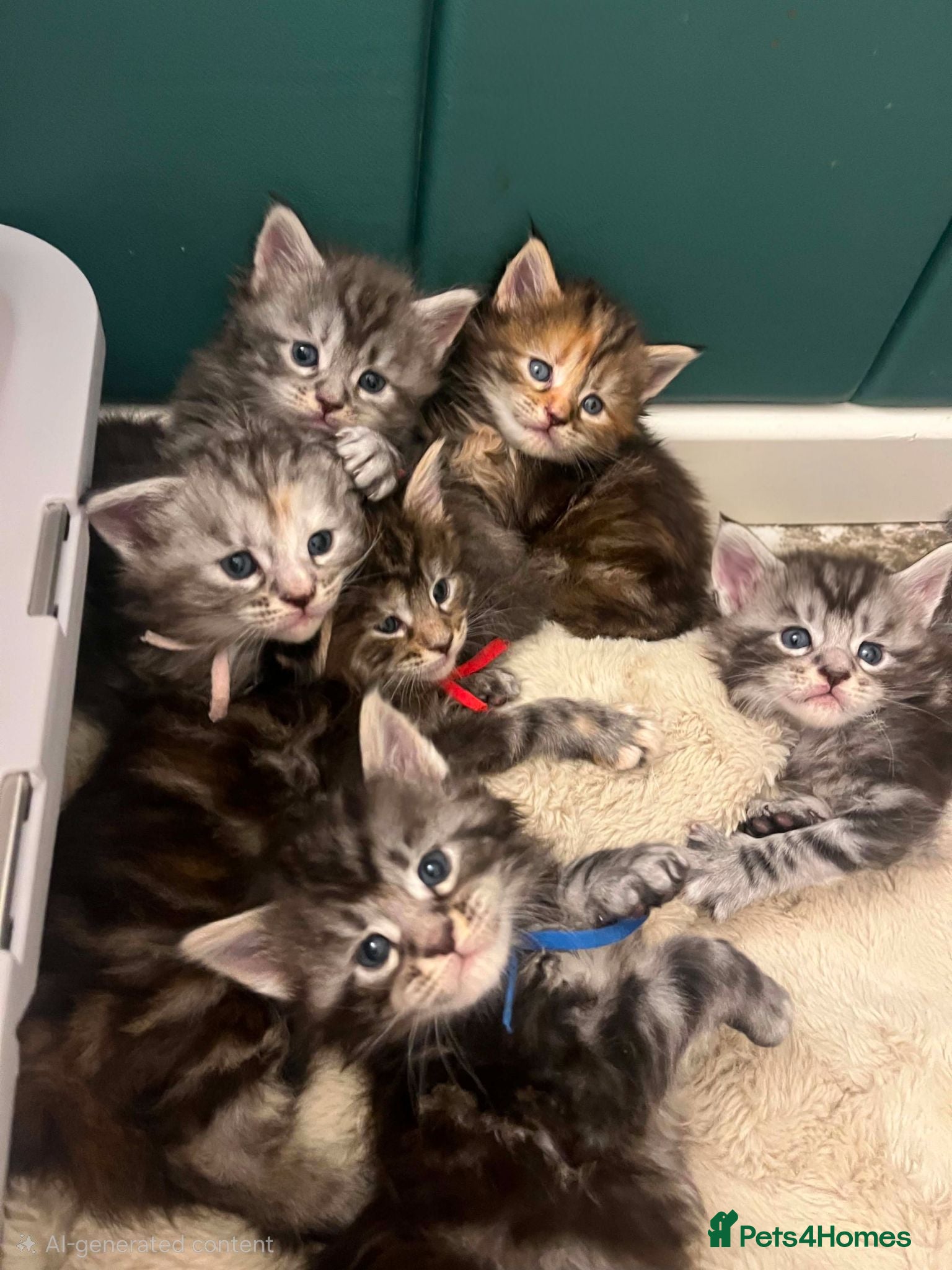 Maine Coon cats **PURE Maine Coon Kittens** 2 Boys / 4 Girls - Advert 1