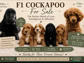 Cockapoo dogs F1 cockapoo puppies 💕READY NOW💕 - Advert 1