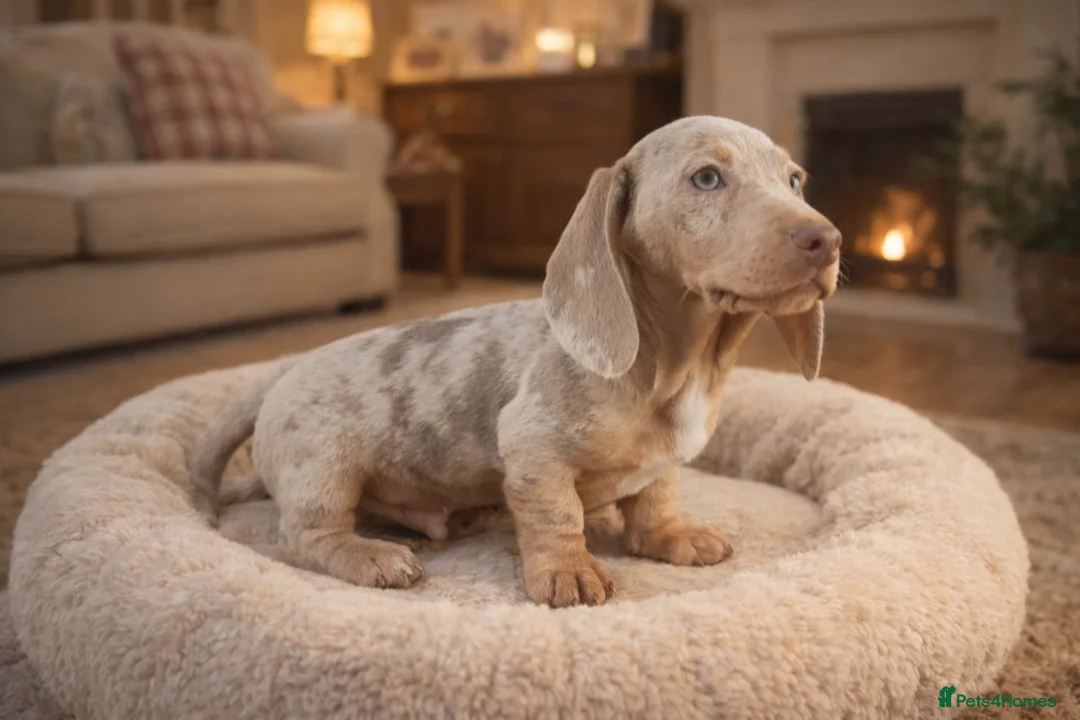 Dachshund dogs for sale: STUNNING ISABELLA DAPPLE BOY 🔥 - Advert 1