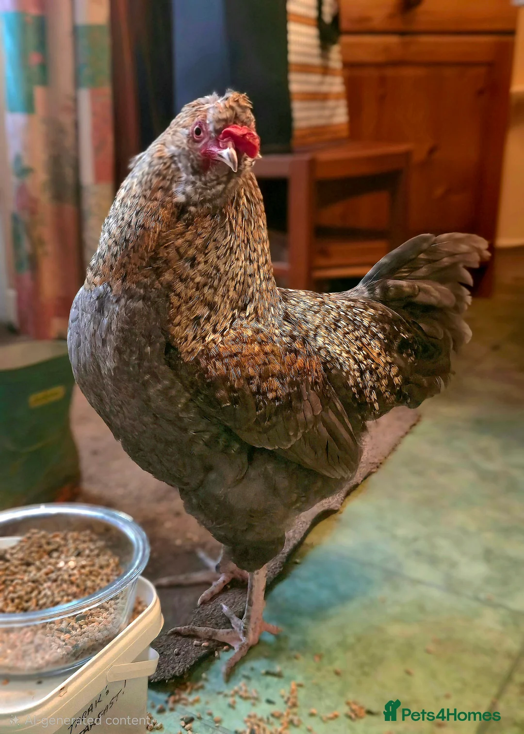 Chickens poultry for sale: Tame blue-gold Araucana cross boy - Advert 1