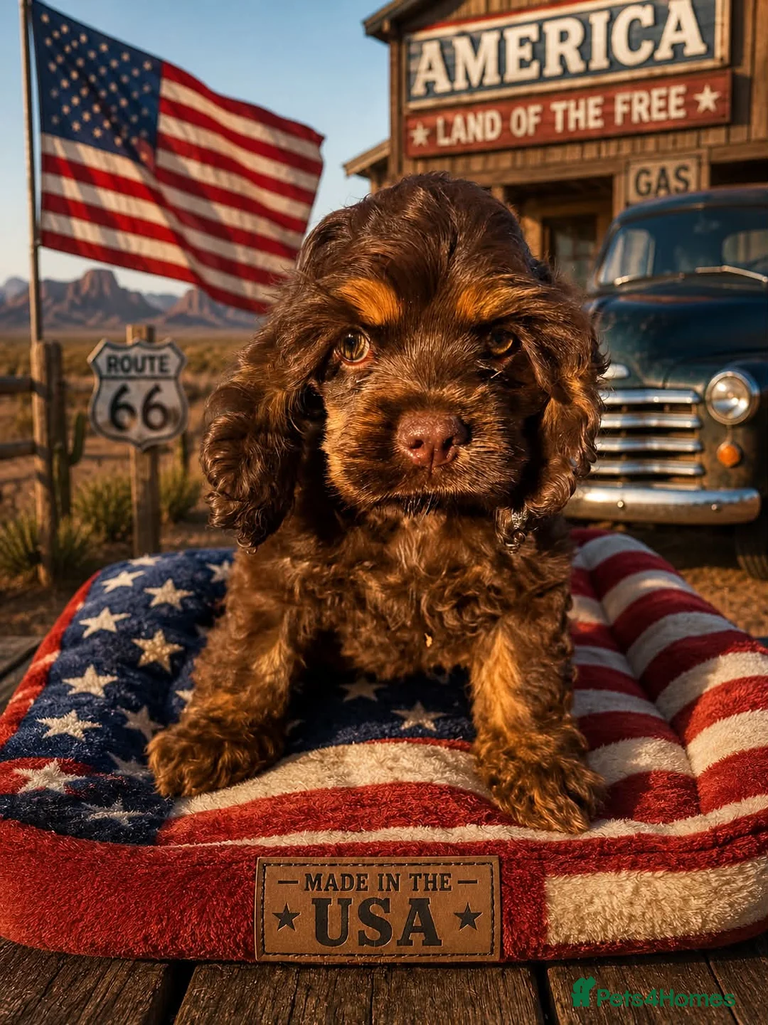 American Cocker Spaniel dogs for sale: American cocker spaniel chocolate girl puppy  - Advert 1