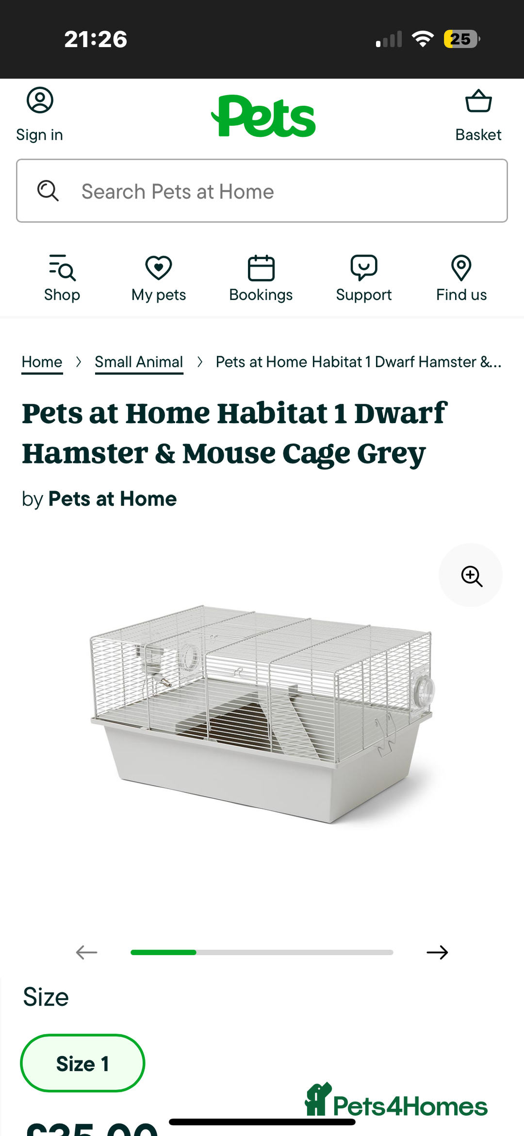 Hamster rodents for sale: Russian dwarf hamster with cage  - Image 2