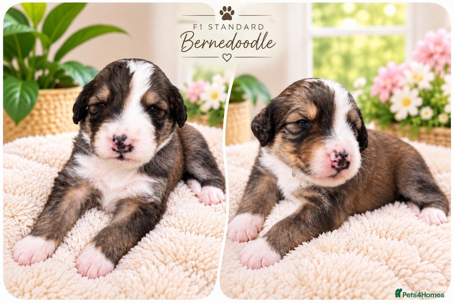 Bernedoodle dogs  Health Tested F1 Standard Bernedoodle 🐾 - Advert 8