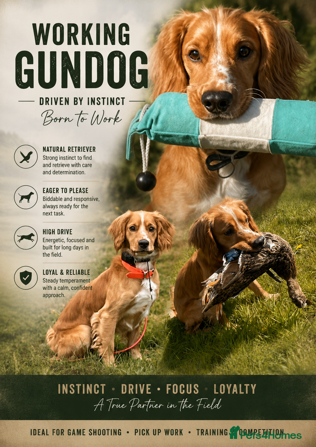 Cocker Spaniel dogs for stud: 2.6 year KC working cocker PROVEN - Advert 5