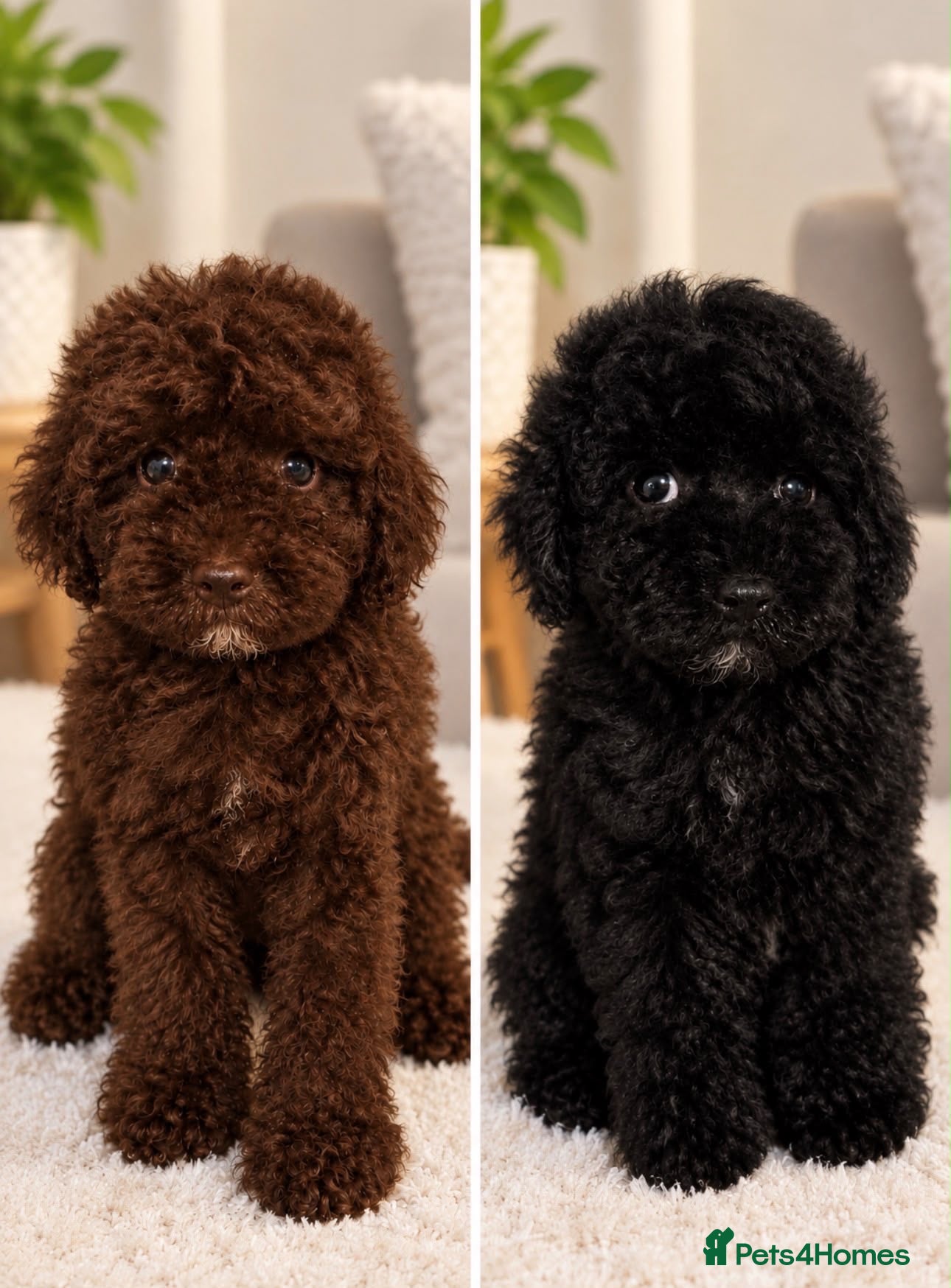 Miniature Poodle dogs Chocolate and black mini poodles 🩵 - Advert 18