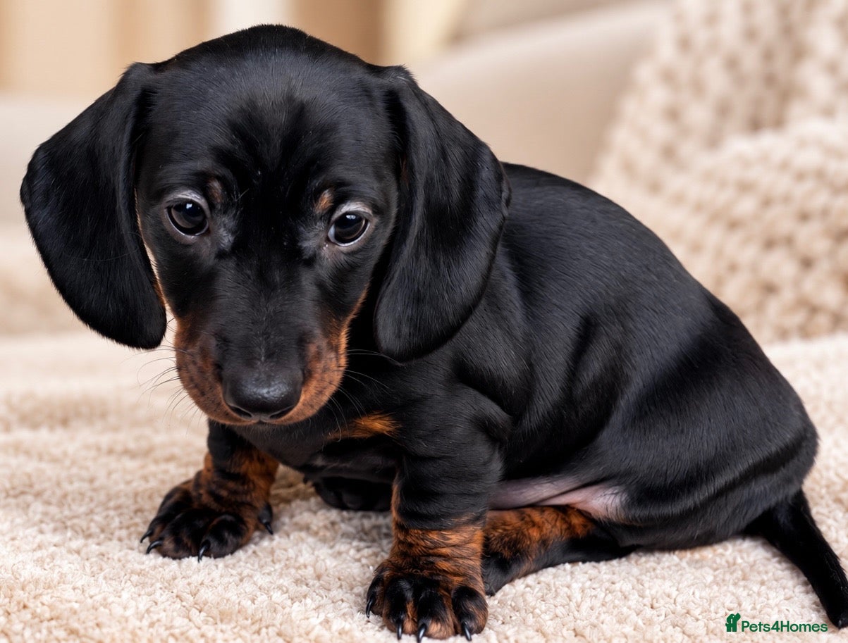 Miniature Dachshund dogs KC Black & Tan Miniature Dachshund -Champion Lines - Advert 1