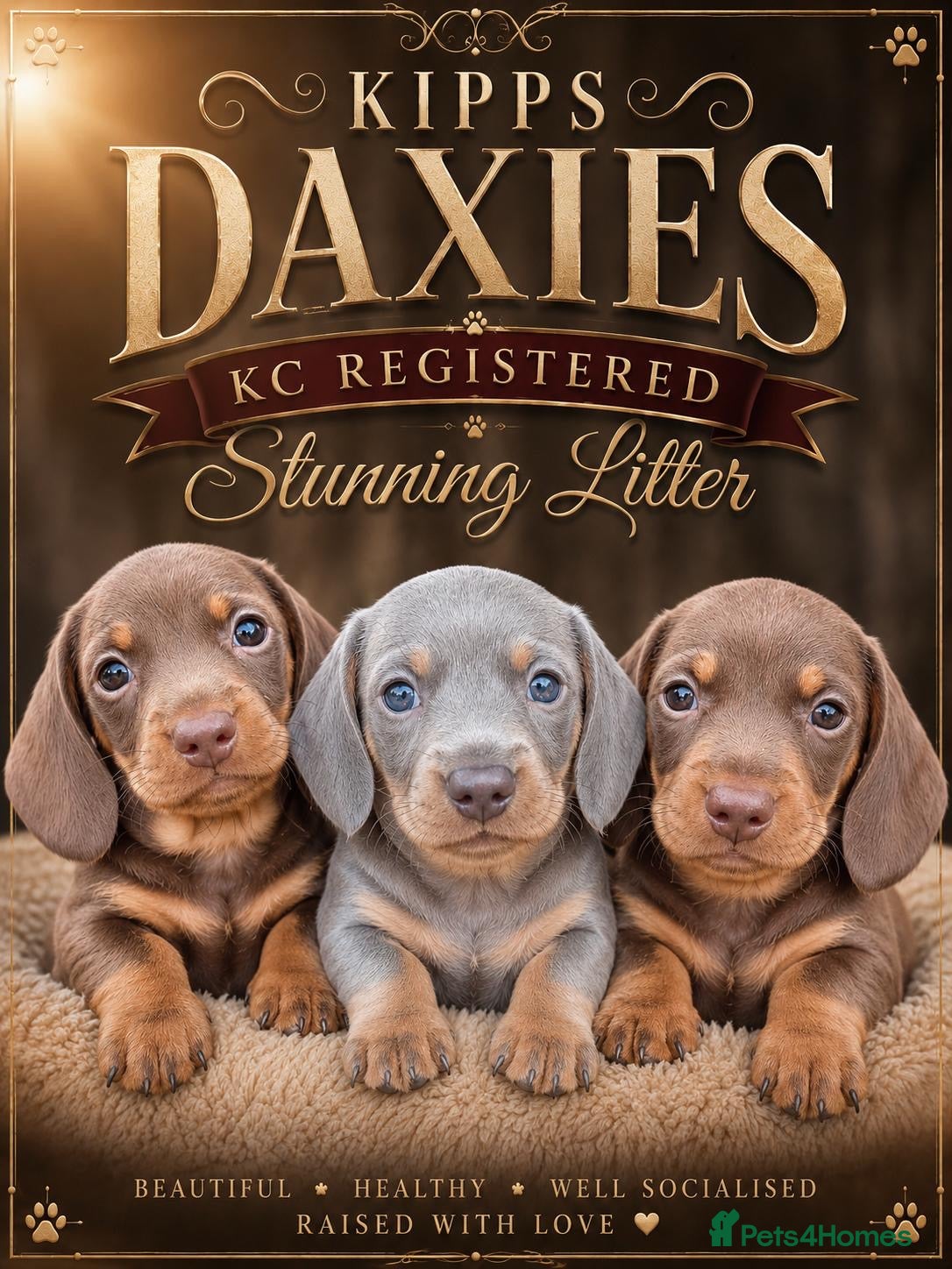 Miniature Dachshund dogs Gorgeous KC Miniature Dachshund Puppies last 3 - Advert 1