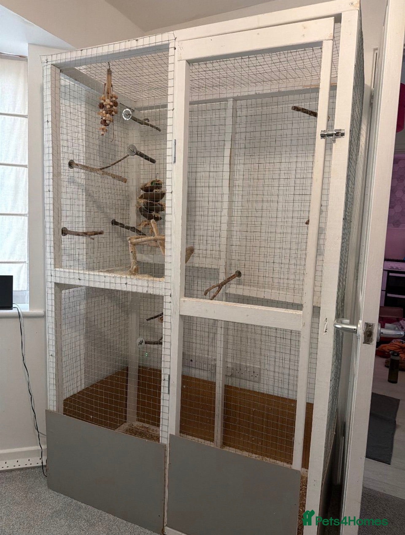 Mixed Breed birds Handmade bird cage with natural perches  - Advert 1