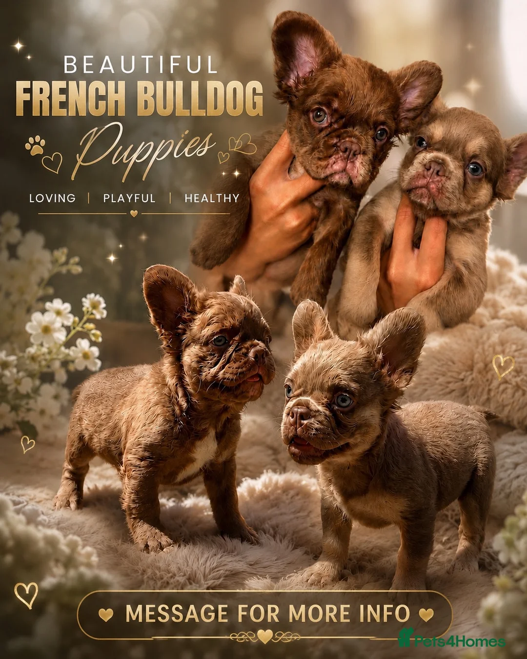 French Bulldog dogs for sale: 🔥🔥 Ready now Fluffy frenchie Puppies 🔥🔥 - Advert 1