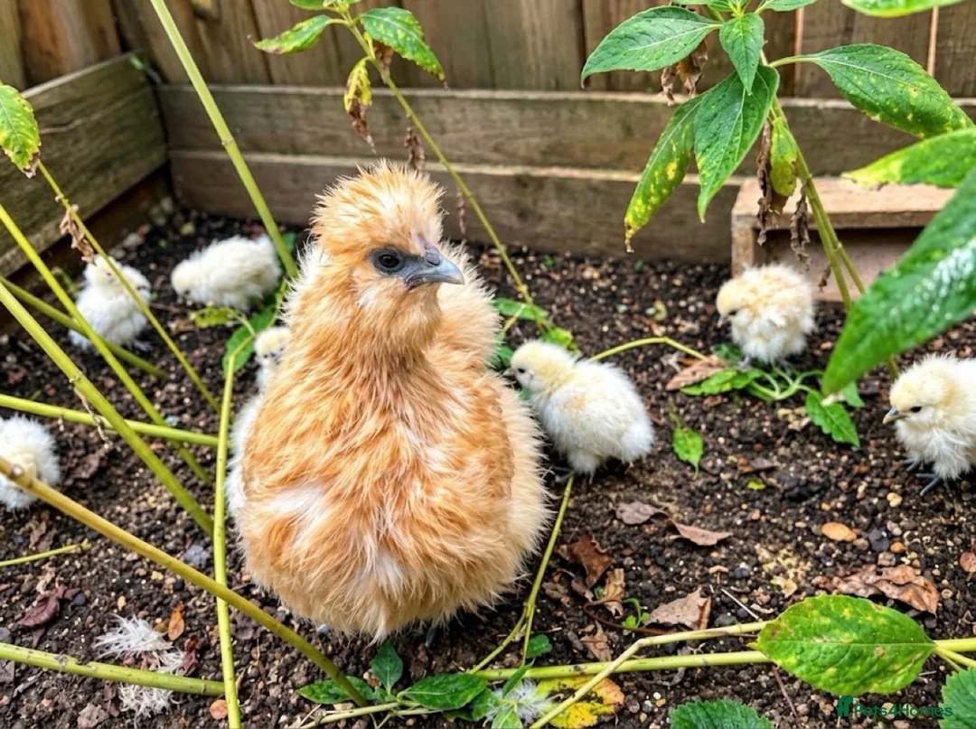 Chickens poultry for sale: 🐥💕 Beautiful Silkies, Mum & 8 Chicks for Sale in Twickenham - Advert 2