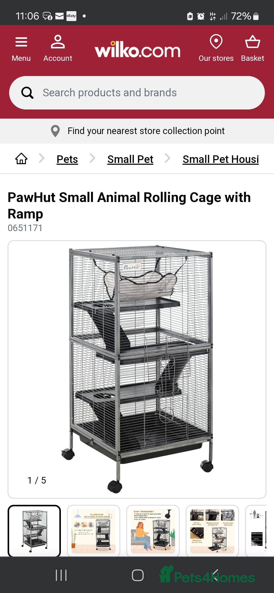 Rat rodents for sale: 2 male rats 1yr old with cage and accessories  - Image 6