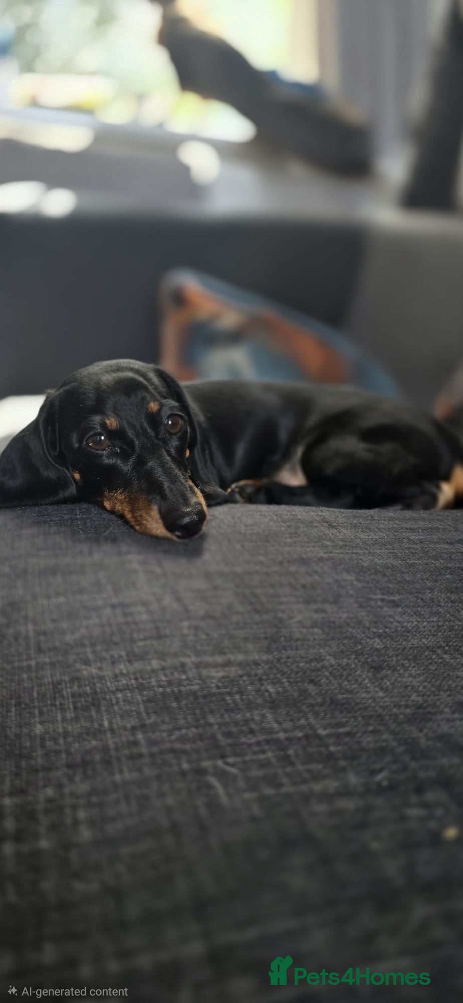 Miniature Dachshund dogs for sale: Long haired mini Dachshund chocolate/tan pointers in Sheffield - Advert 1