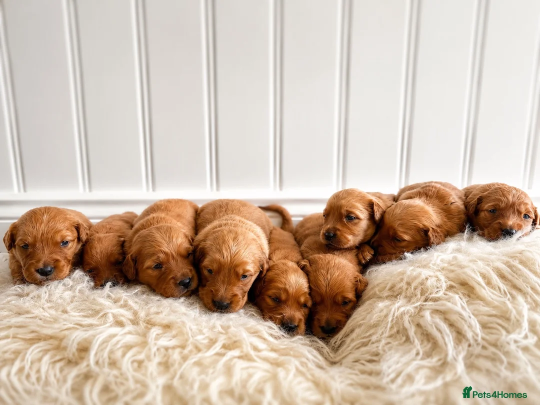 Golden Retriever dogs for sale: Very dark, low COI, KC working golden retrievers  - Advert 1