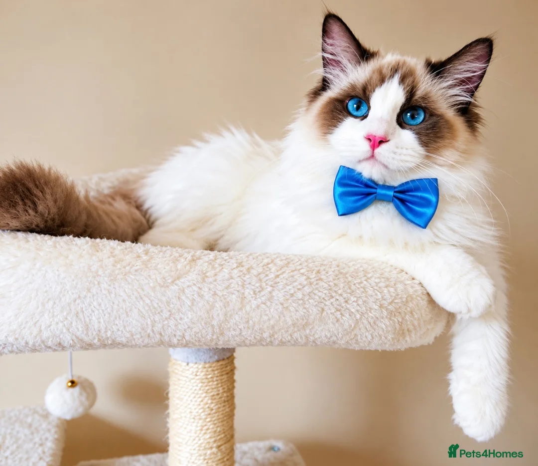 Ragdoll cats for sale: Gorgeous seal bi colour GCCF registered 💙 - Advert 2