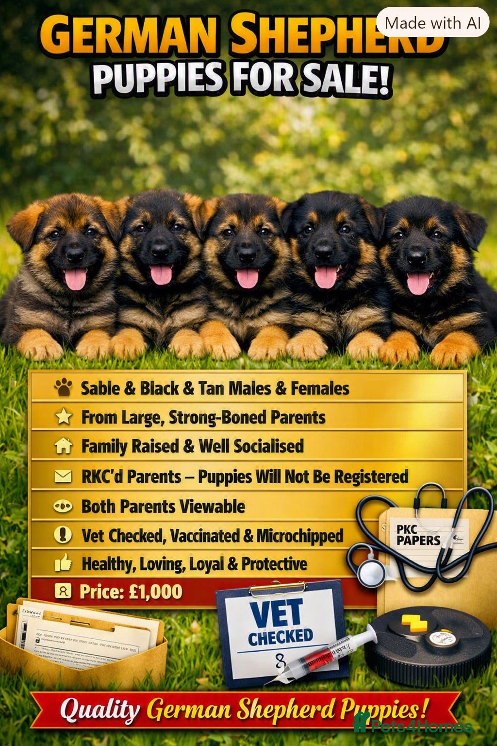 German Shepherd dogs Quality, Purebred, Large, Family Raised GSD Pups - Advert 17