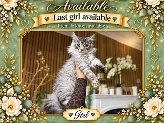 Maine Coon cats GCCF GIRL AVAILABLE – READY TO LEAVE NOW - Advert 9