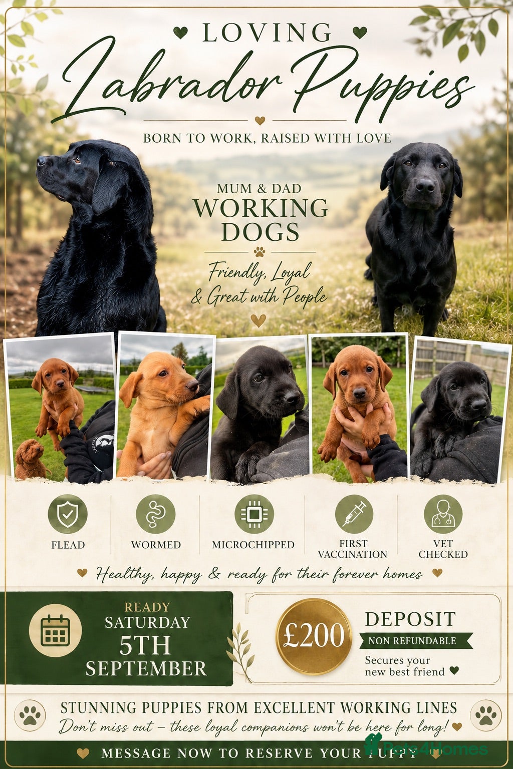 Labrador Retriever dogs Stunning Labrador pups for sale  - Advert 1