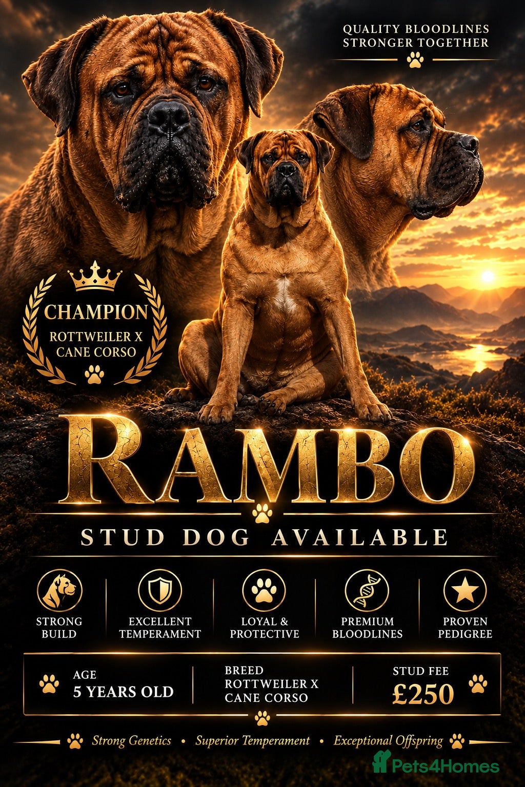 Cane Corso dogs Mr Rambo  - Advert 5