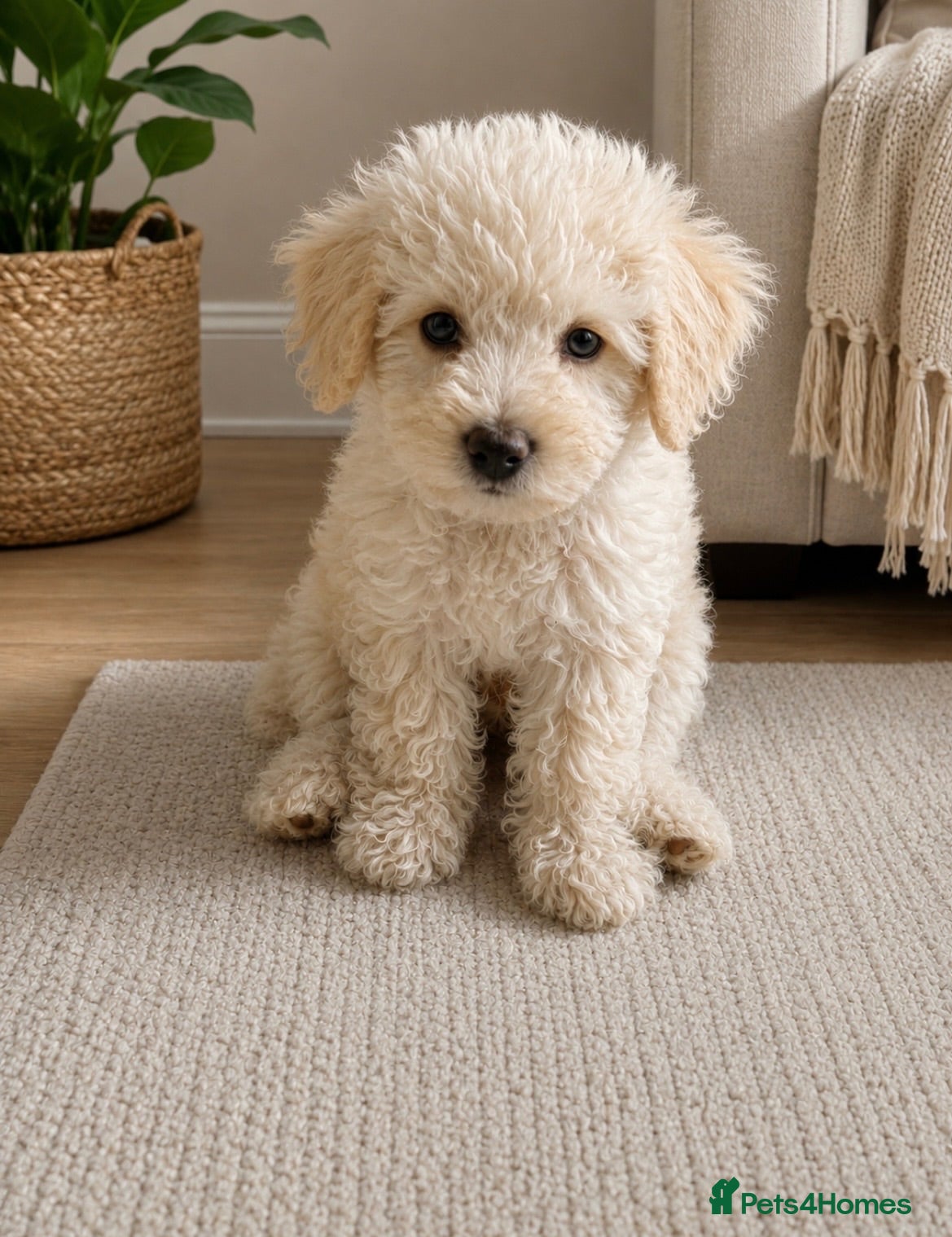 Poochon dogs Cute Cream/white with brown noses poochon puppies - Advert 1