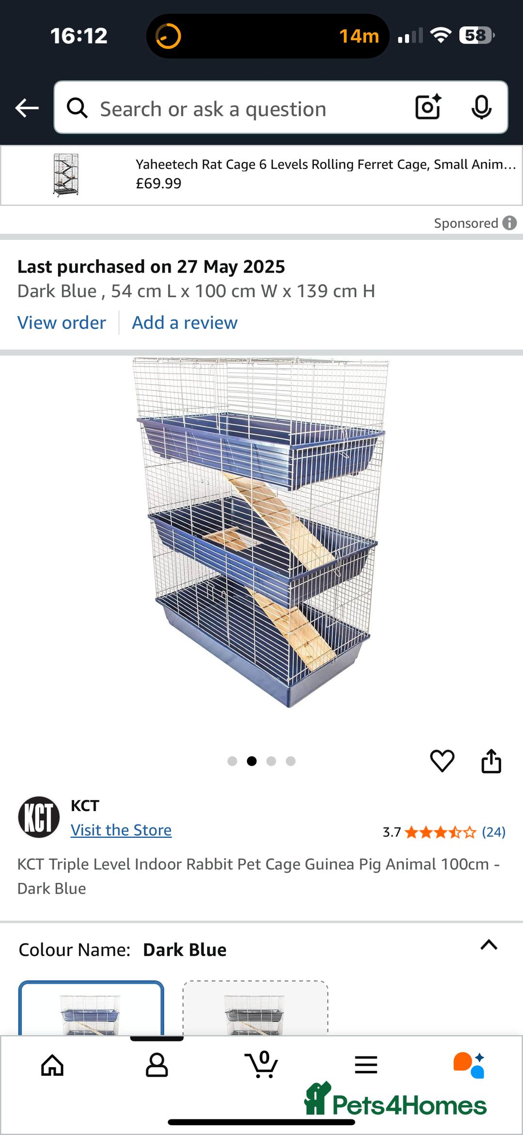 Guinea Pig rodents for sale: 2 x 100cm 2 tier guinea pig cages - Image 2