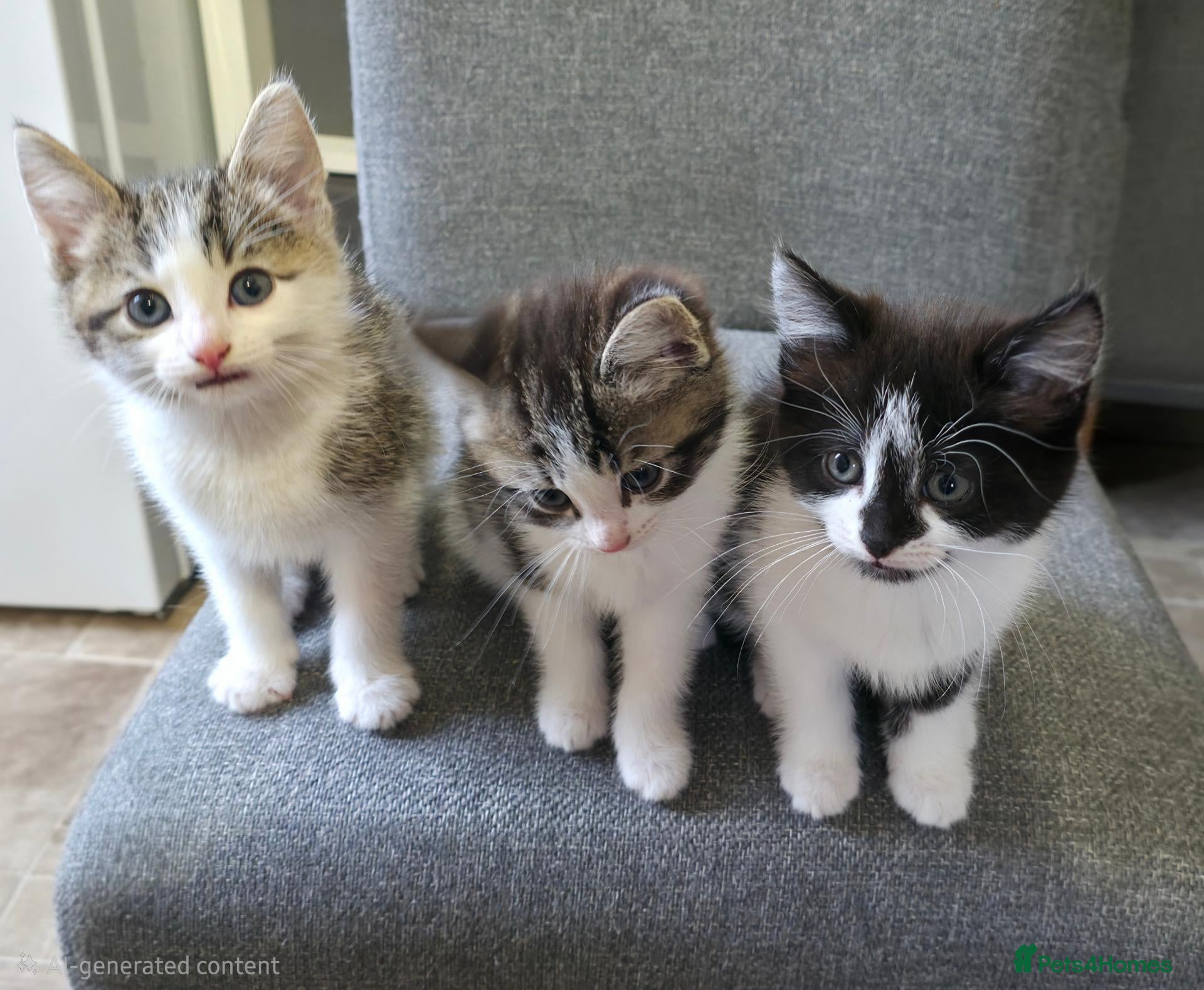 Mixed Breed cats Three beautiful kittens ready now - Advert 1
