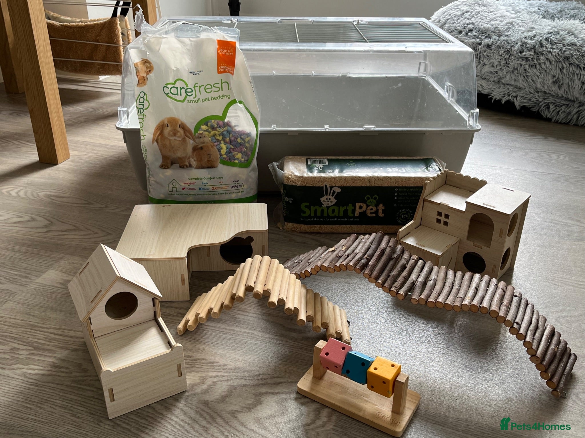 Hamster rodents Cage for hamster with accessories and bedding  - Advert 1