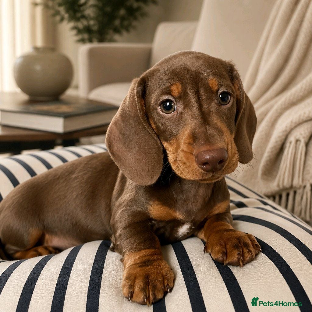 Dachshund dogs KC miniature smooth haired DNA tested dachshunds  - Advert 1