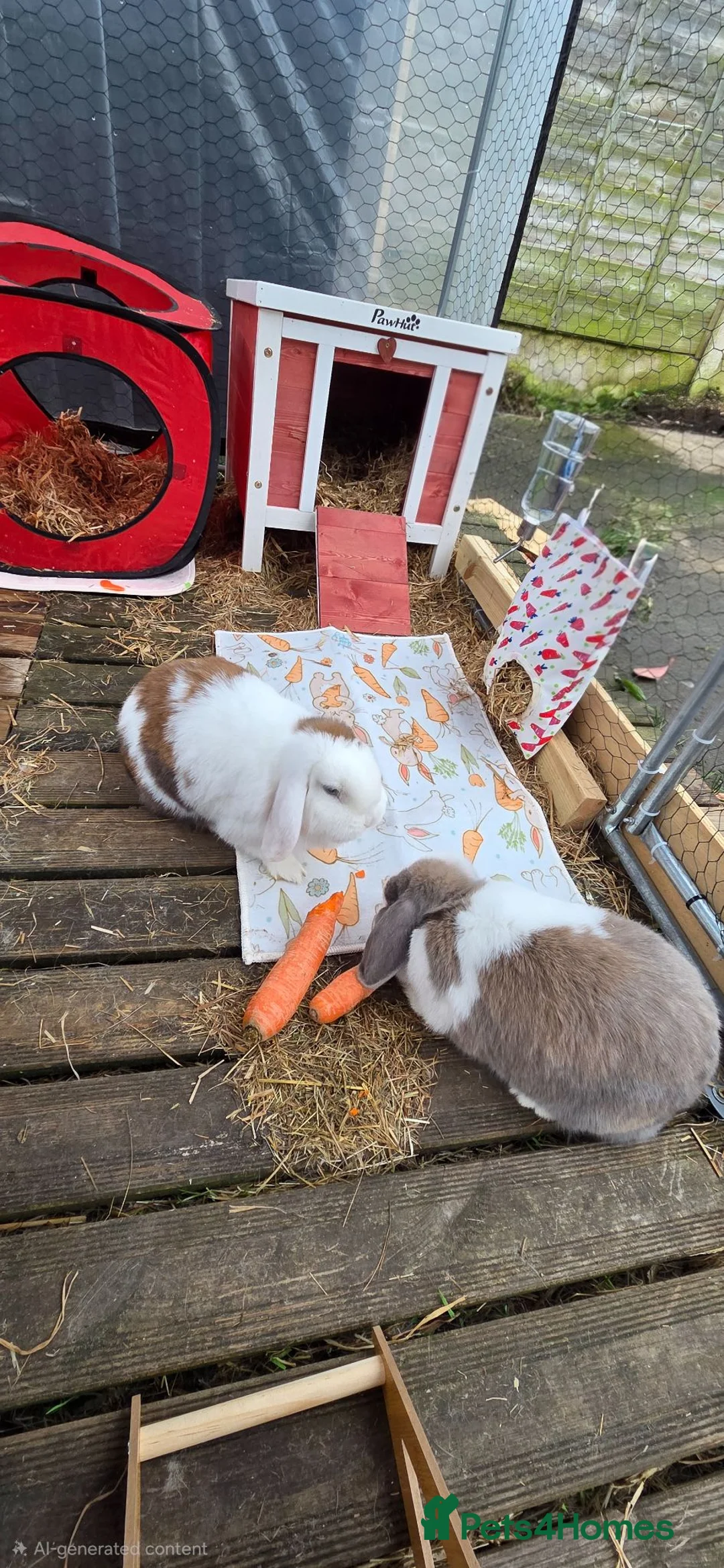 Mixed Breed rabbits for sale: 2x Female Rabbits in Warrington - Advert 1