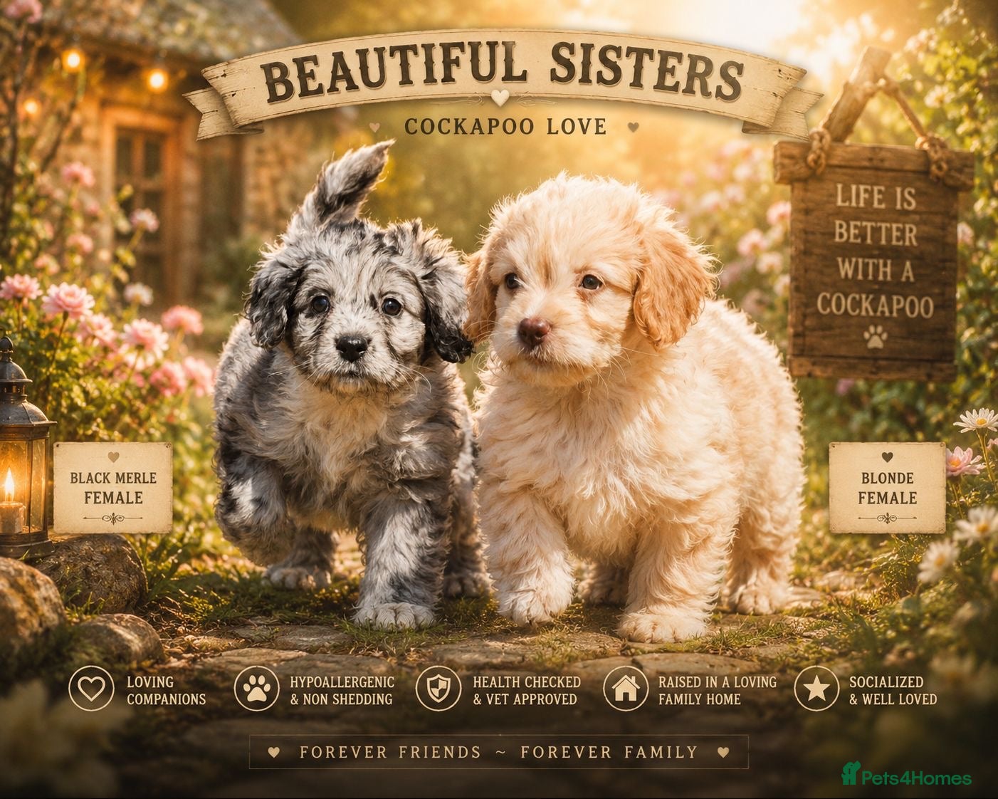 Cockapoo dogs Last 2 girls READY NOW!! - Advert 3