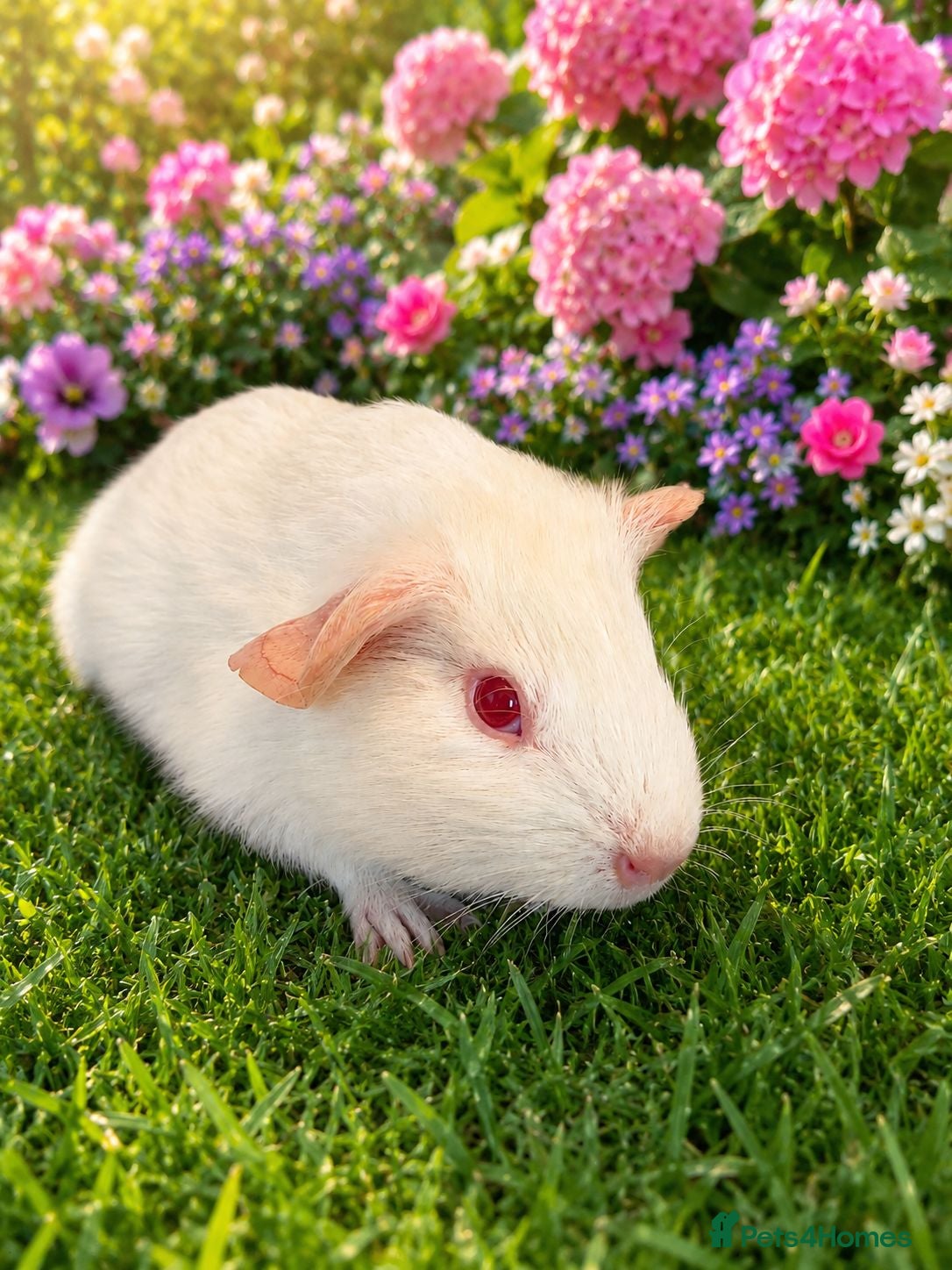 Guinea Pig rodents PEW (Pink eyed white) smooth baby girl Guinea pig - Advert 14