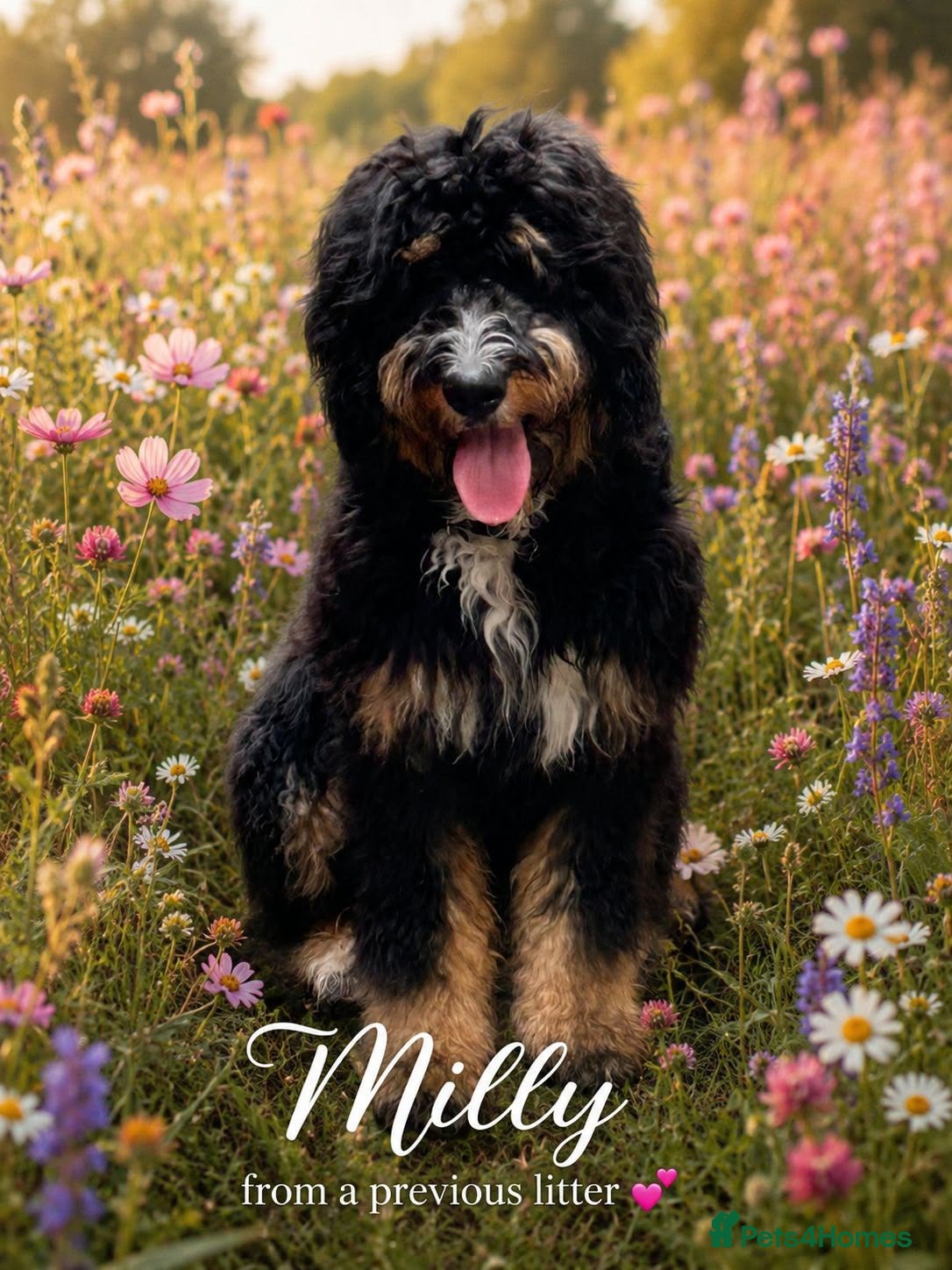Bernedoodle dogs standard F1 Bernadoodles 3 reserved  - Advert 1