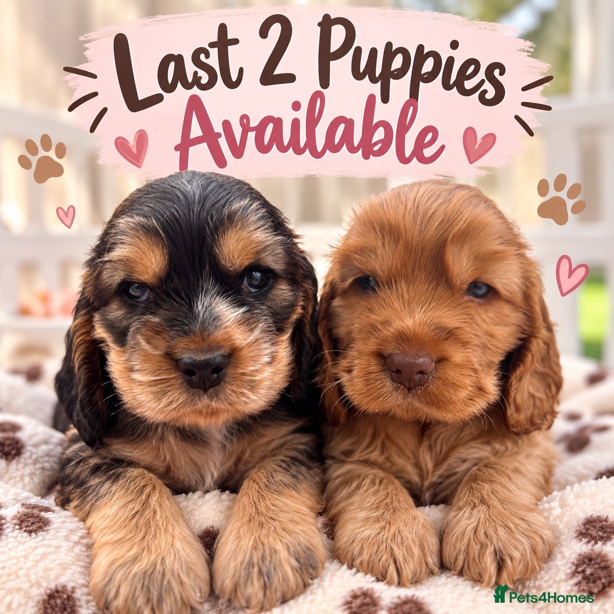 Cocker Spaniel dogs Rizi bizi sired Show cocker spaniel puppies  - Advert 1