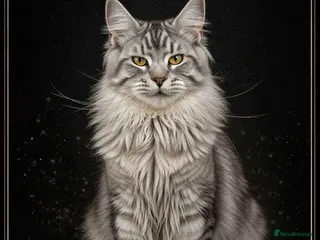 Maine Coon cats for stud: Elite GCCF & TICA Blue Silver Mackerel Tabby - Advert 2