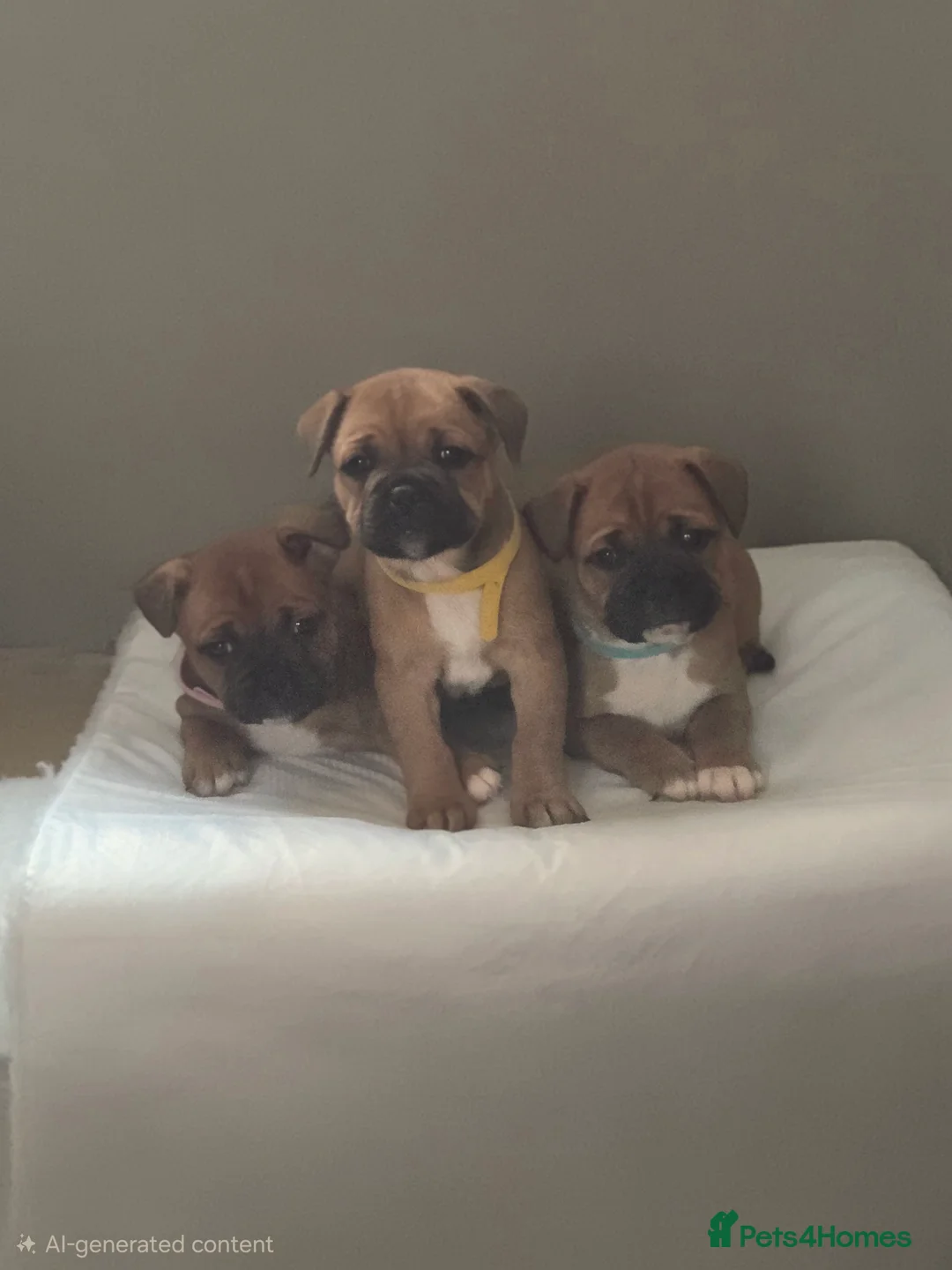 Mixed Breed dogs for sale: Beautiful Frenchie x Staffy Puppies – Chunky Pups in Burry Port - Advert 1