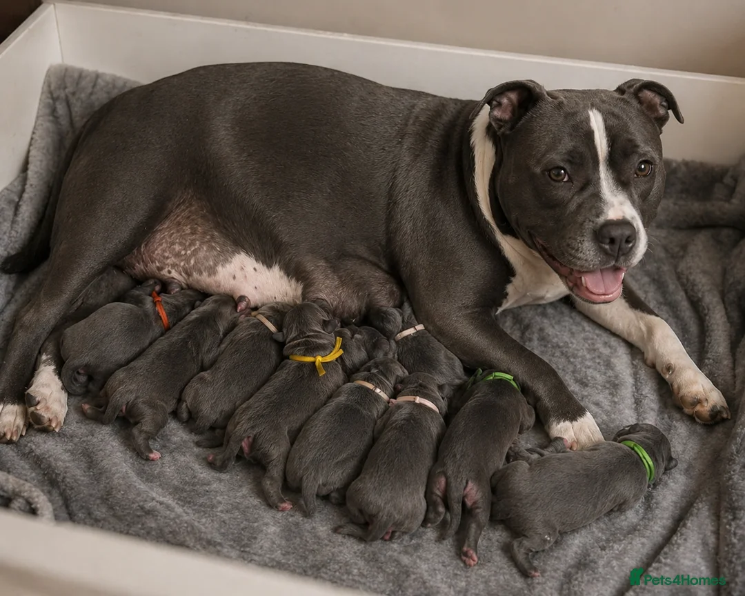 Staffordshire Bull Terrier dogs for sale: 👉 KC Blue Staffy Puppies – DNA Clear🔥 - Advert 1