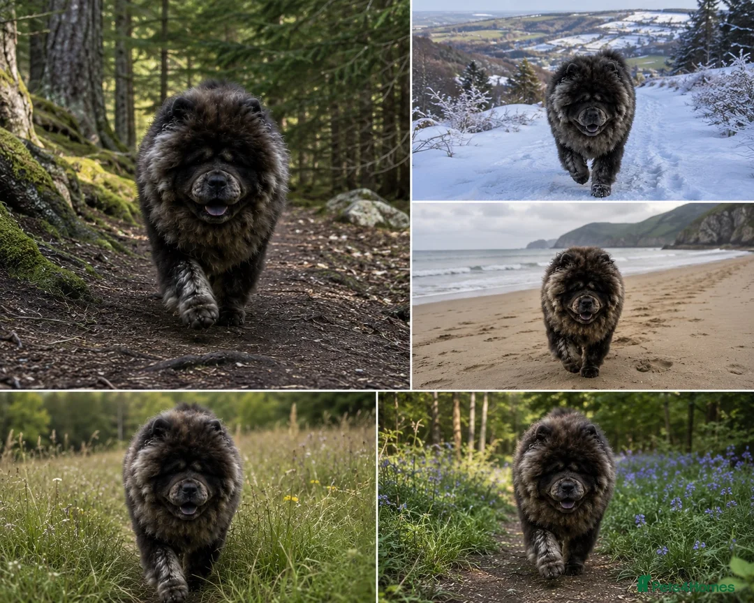 Chow Chow dogs for stud: Majestic Merle Chow Chow Stud Available 🖤🤍  - Advert 4