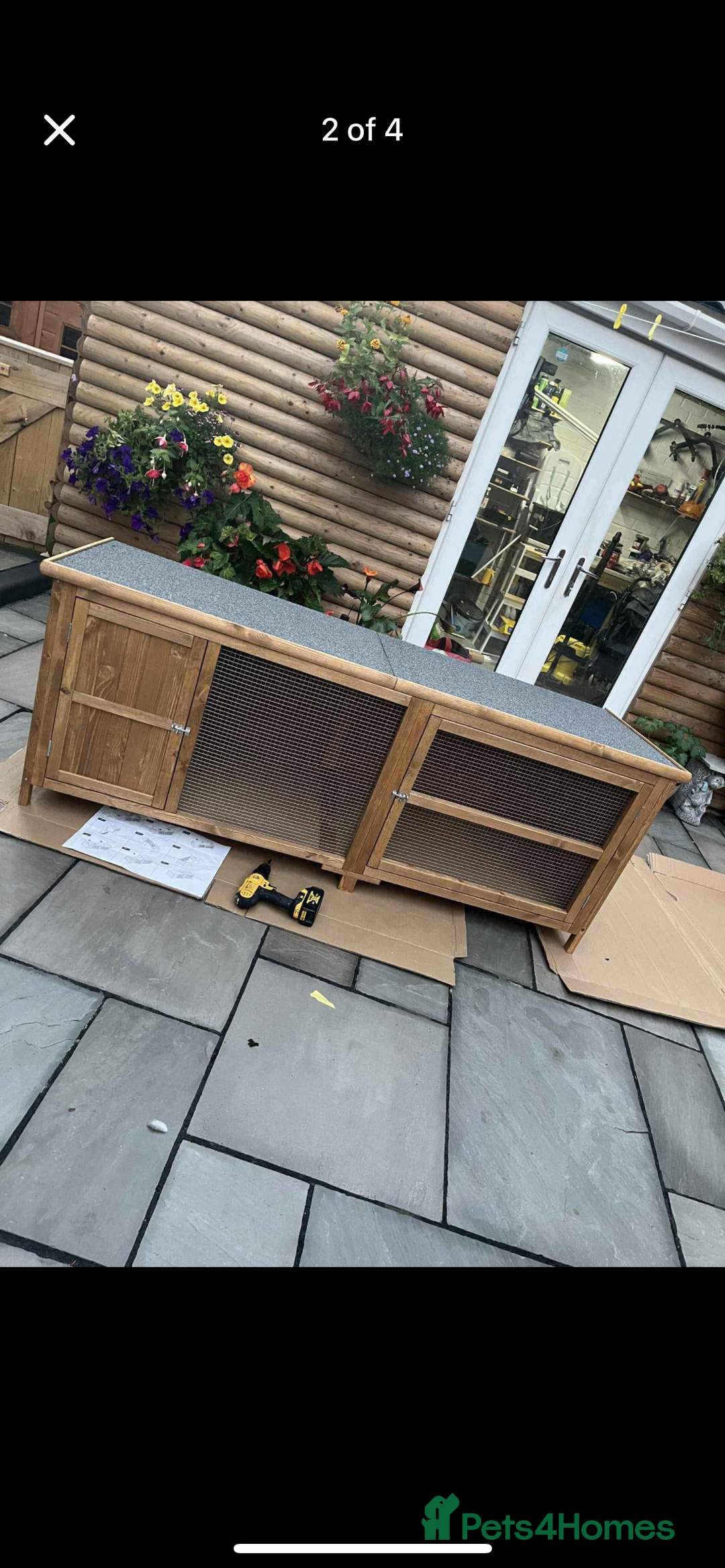 Guinea Pig rodents for sale: Guinea pig / rabbit hutch and cover  - Image 1