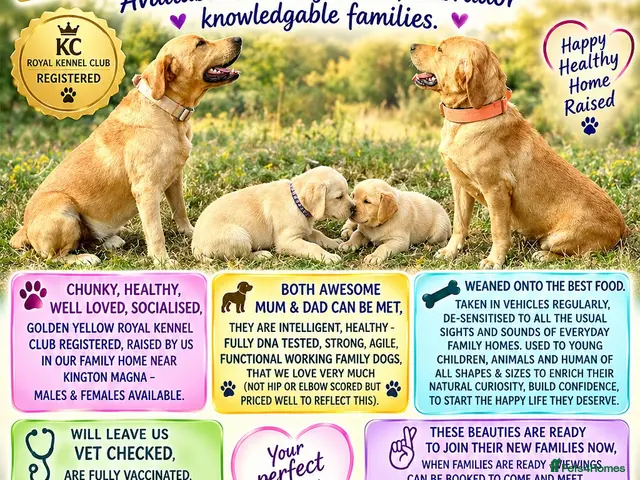 Labrador Retriever dogs RKC REG’D GOLDEN YELLOW BEAUTIFUL LAB PUPS - Advert 1