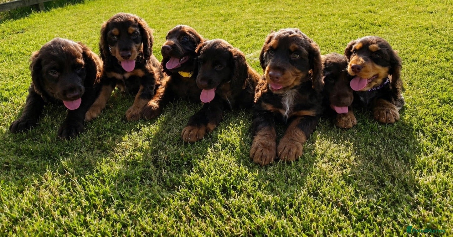 Cocker Spaniel dogs Stunning litter of Chocolate/Tan CockerSpaniels - Advert 1