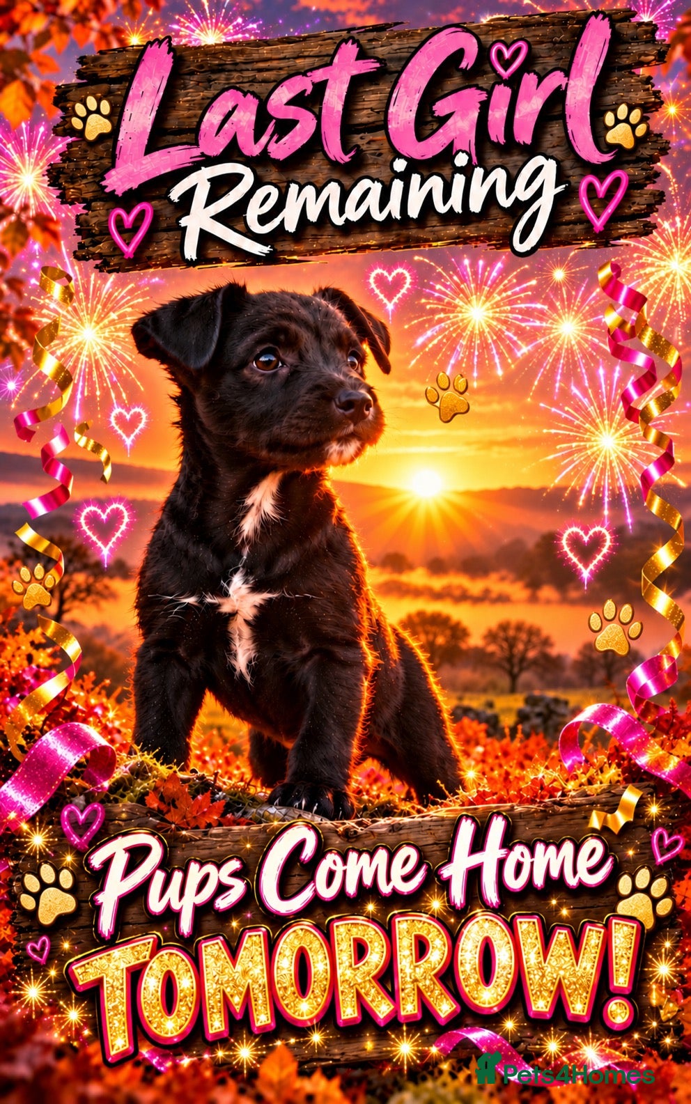 Patterdale Terrier dogs Stunning black Patterdale puppies  - Advert 2