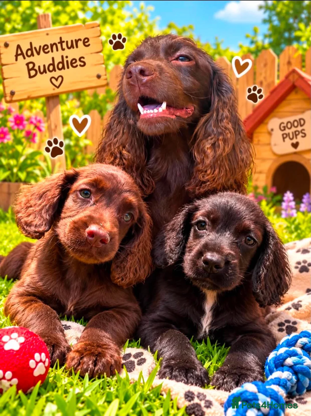 Cocker Spaniel dogs for sale: 2 stunning cocker spaniel brother pups available  in Southampton - Advert 4