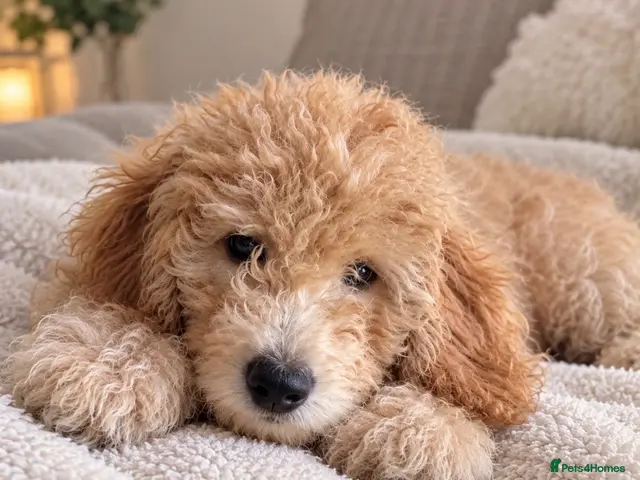 Mini Goldendoodle dogs for sale: F1B Mini Goldendoodle Boy -12 weeks old - Advert 1