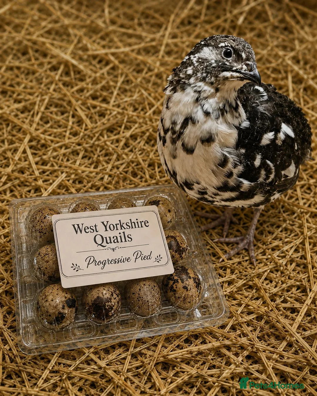 Quail poultry for sale: Rare progressive pied coturnix quail hatching eggs - Advert 1