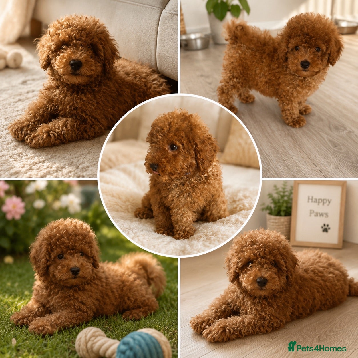 Toy Poodle dogs Fully Vaccinated, DNA Health Tested Deep Red Toys  - Advert 1