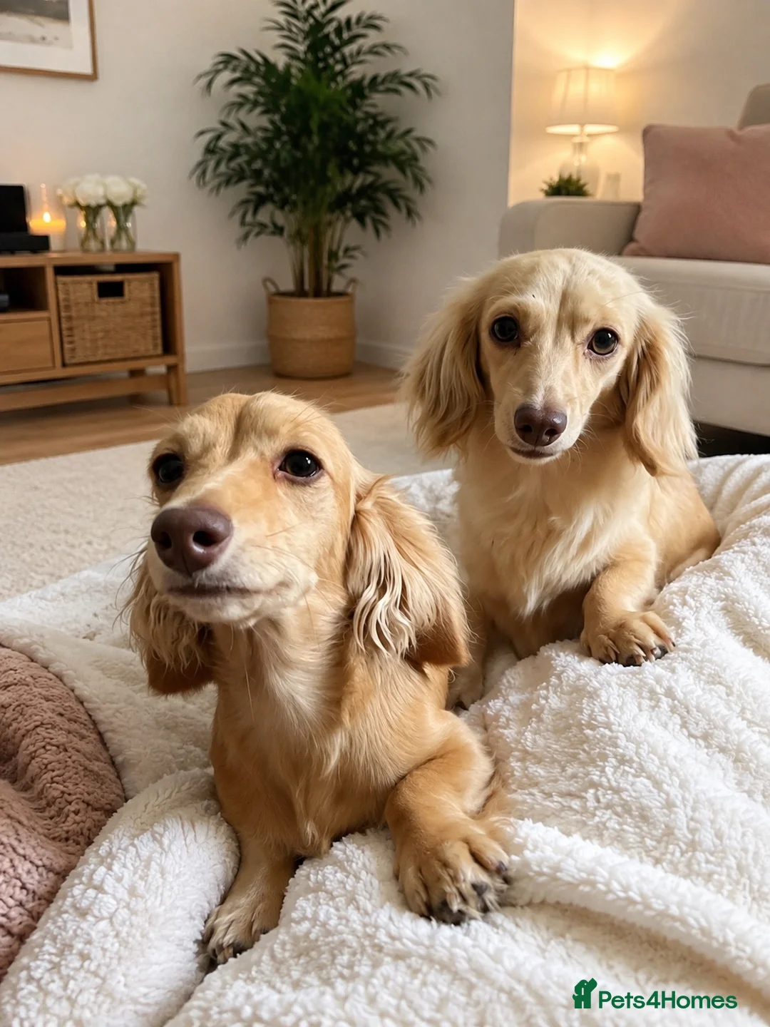 Miniature Dachshund dogs for sale: Miniature long haired blonde cream shaded girl  - Advert 1