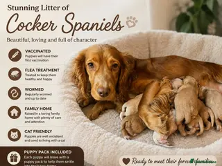 Cocker Spaniel dogs Cocker spaniels ready now - Advert 4