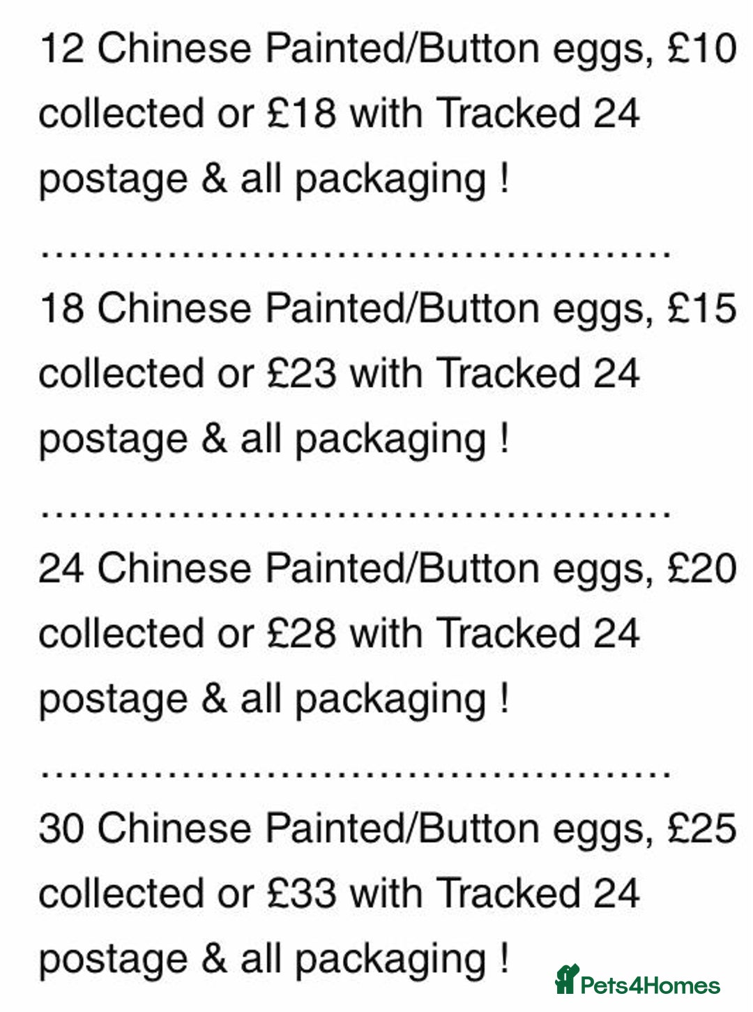 Quail poultry for sale: QUAIL EGGS/CHINESE PAINTED BUTTONS ! - Advert 37