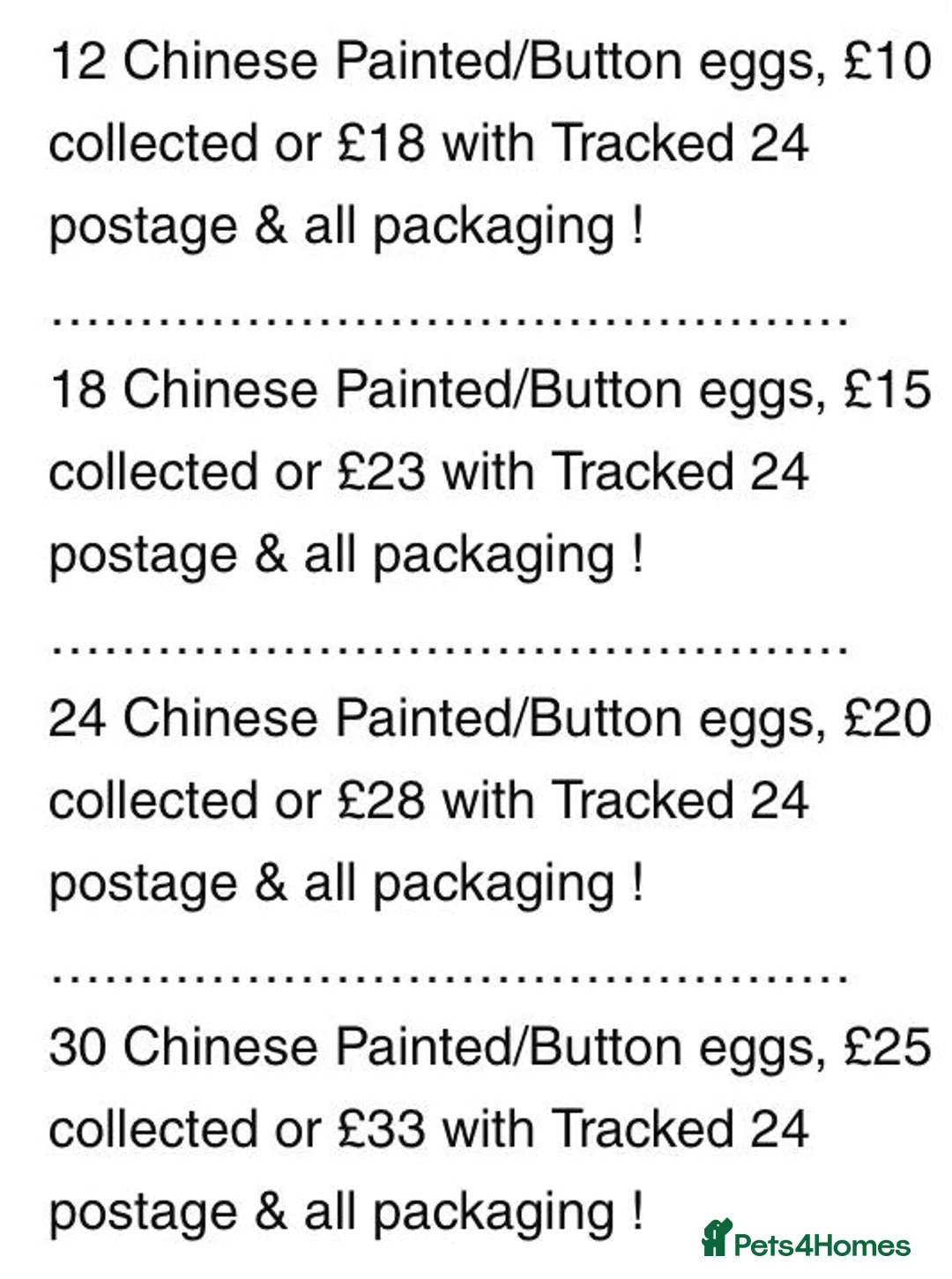 Quail poultry for sale: QUAIL EGGS/CHINESE PAINTED BUTTONS ! - Advert 37