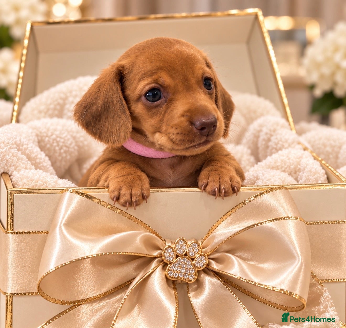 Miniature Dachshund dogs Chocolate cream Long Haired Carriers  - Advert 2