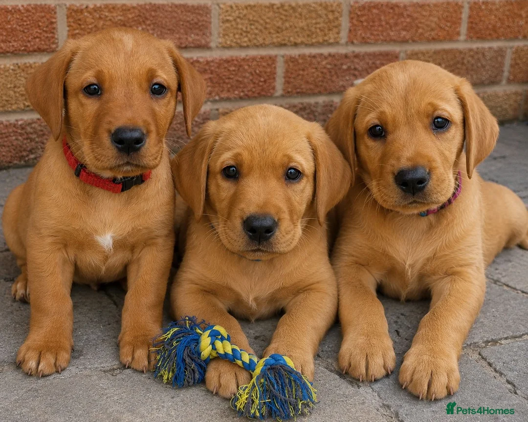 Labrador Retriever dogs for sale: 3 Fox Red girl puppies left.Available from 10/7/26 - Advert 1